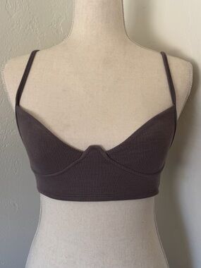 Joah Brown Bralette Crop Top